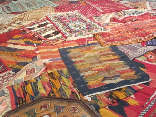 carpets piled as all were encouraged to buy at least one